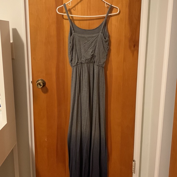 Gap Maxi Grey/Blue Gradient Cotton Dress - Picture 3 of 8